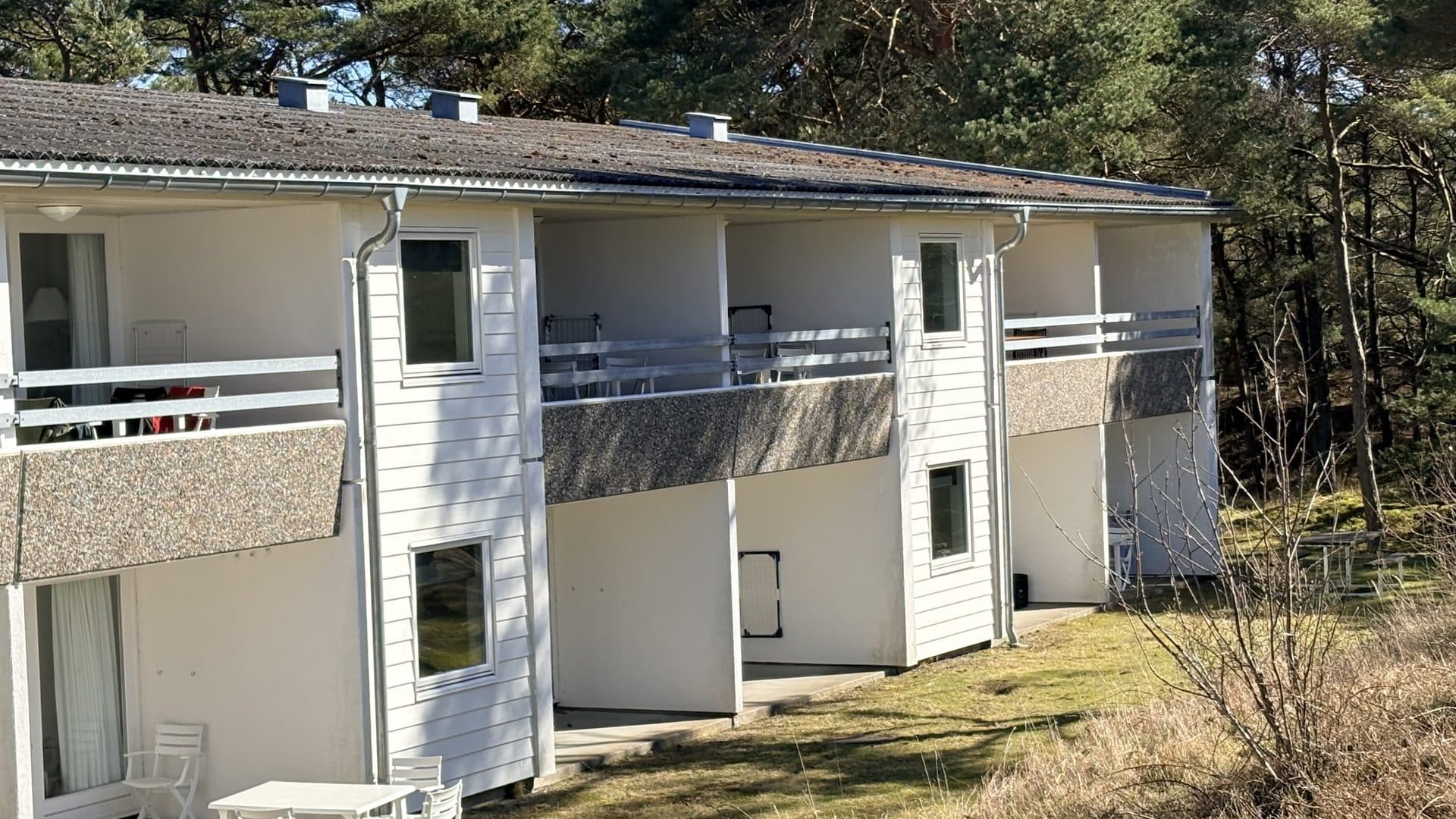 Facade på Dueodde Strand Ferielejligheder