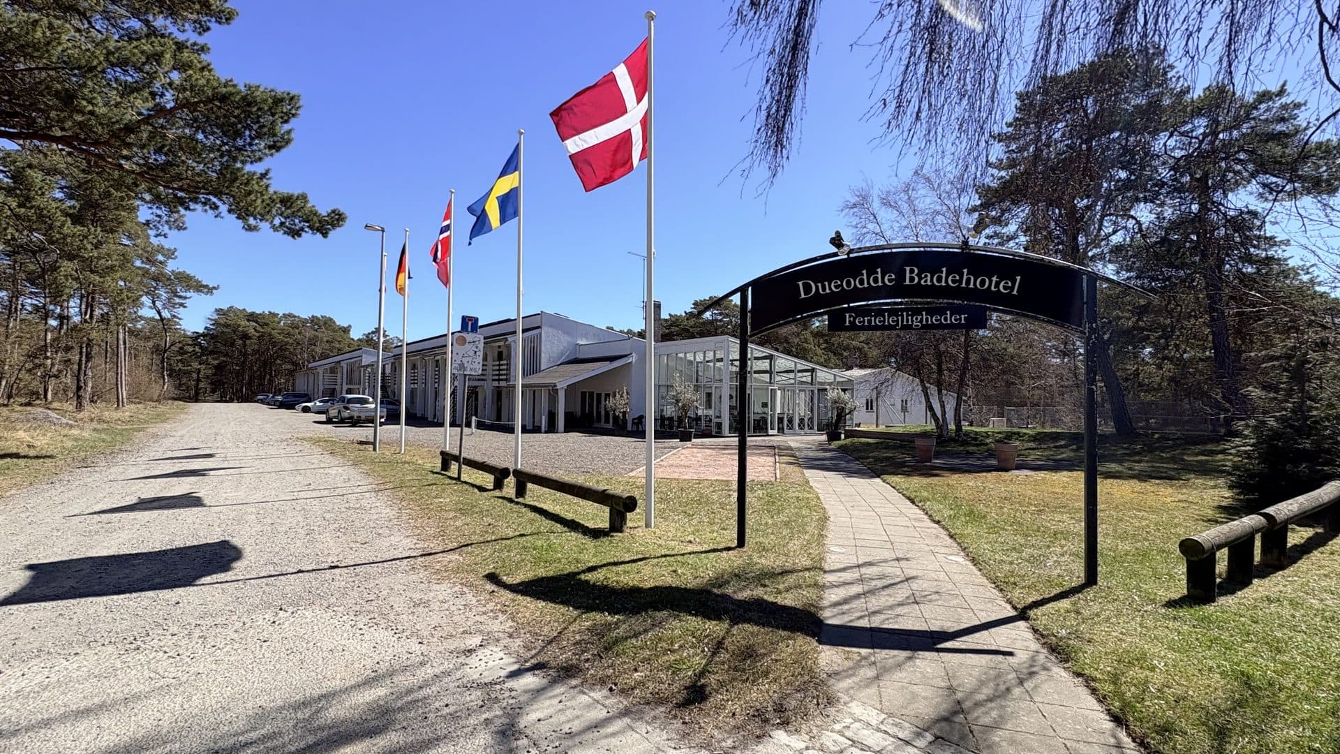 Dannebrog ved Dueodde Strand Ferielejligheder