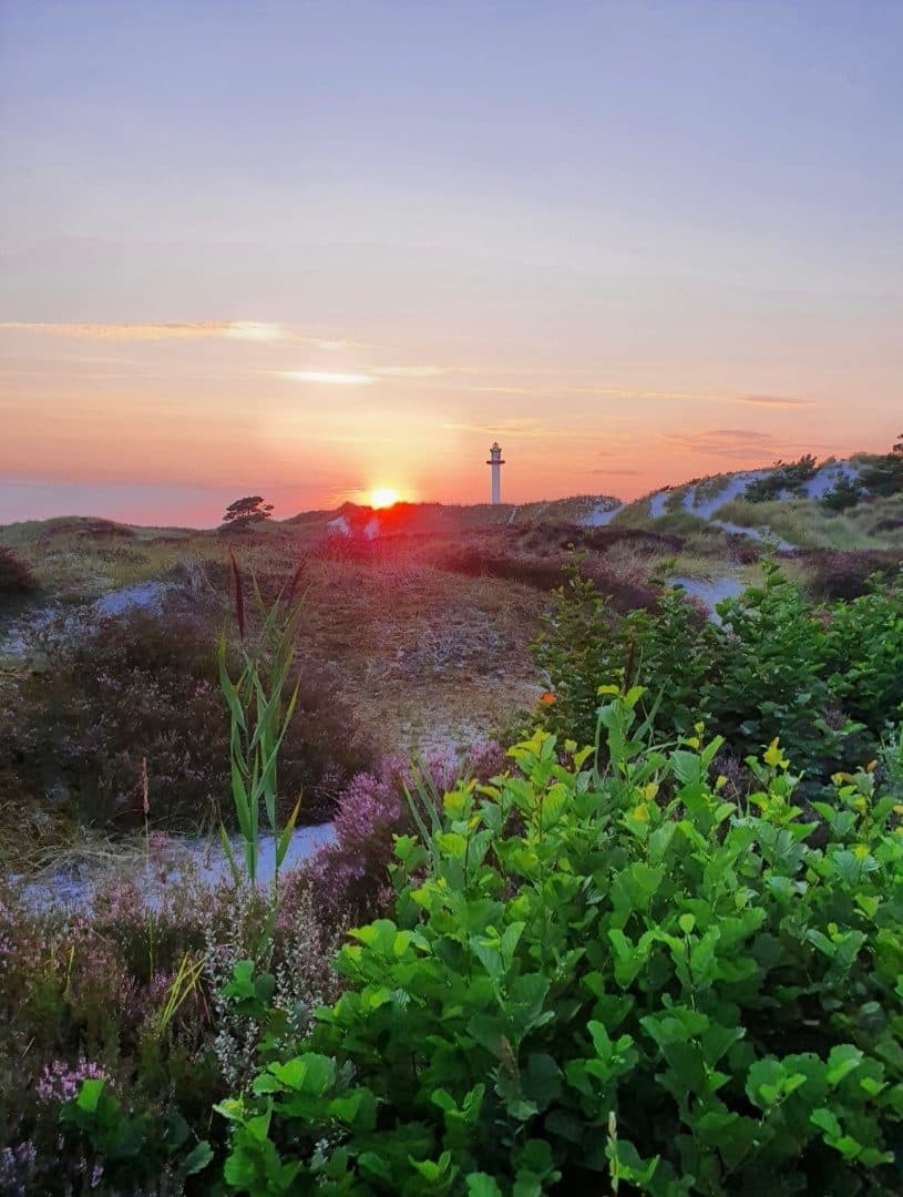 Solnedgang over Østersøen ved Dueodde